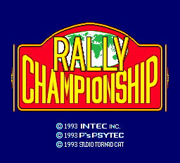 Championship Rally Title Screen